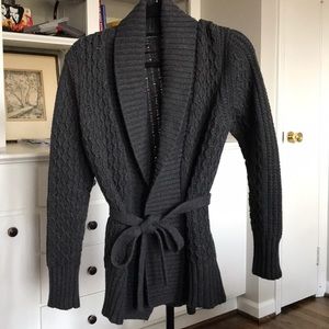 Charcoal gray BananaREPUBLIC Knit sweater M Petite
